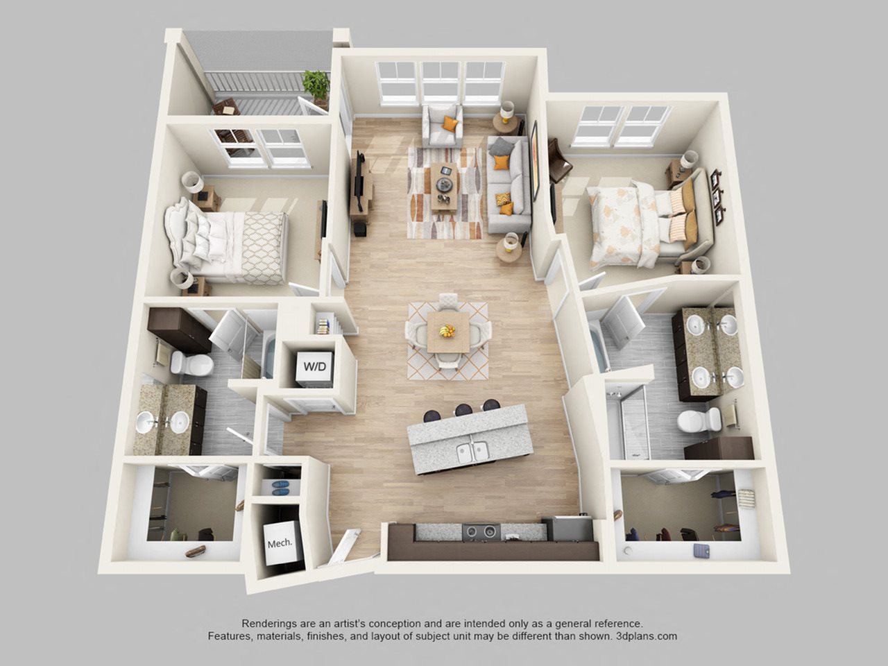 Floor plan Floor plan at Lake Vue, 7119 Sand Lake Reserve Drive, Orlando